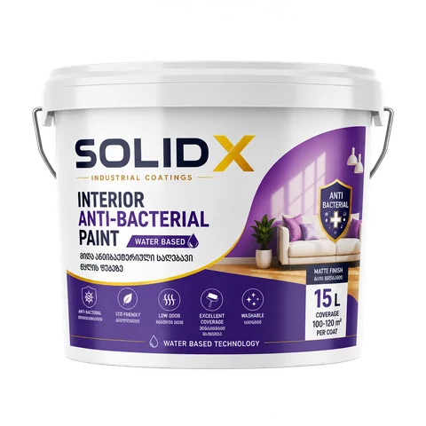 SOLID X Interior Anti-Bacterial Paint bucket