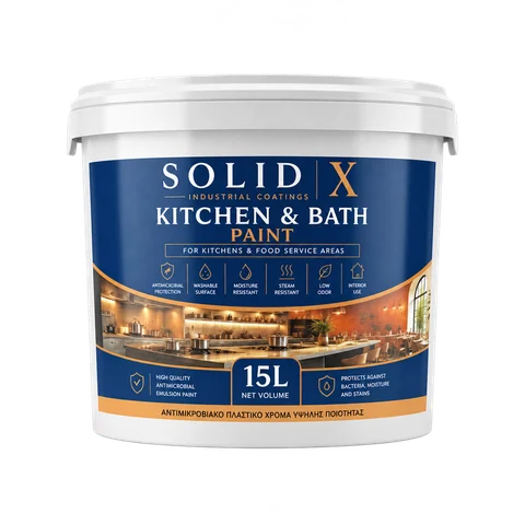 SOLID X Kitchen and Bath antibacterial paint bucket